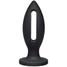 Чёрная анальная пробка Kink Wet Works Lube Luge Premium Silicone Plug 6" - 15,2 см.